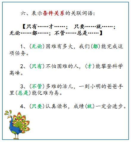 小学关联词大全，构建精彩句子的桥梁