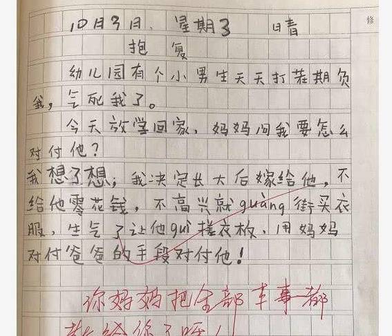 小学生日记，我的一天