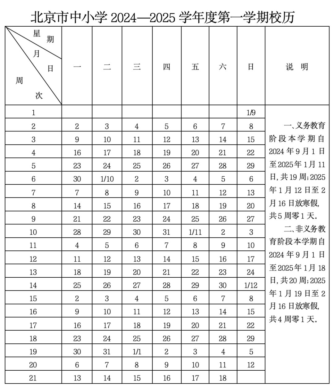 2024年北京中小学寒假放假时间安排及影响分析