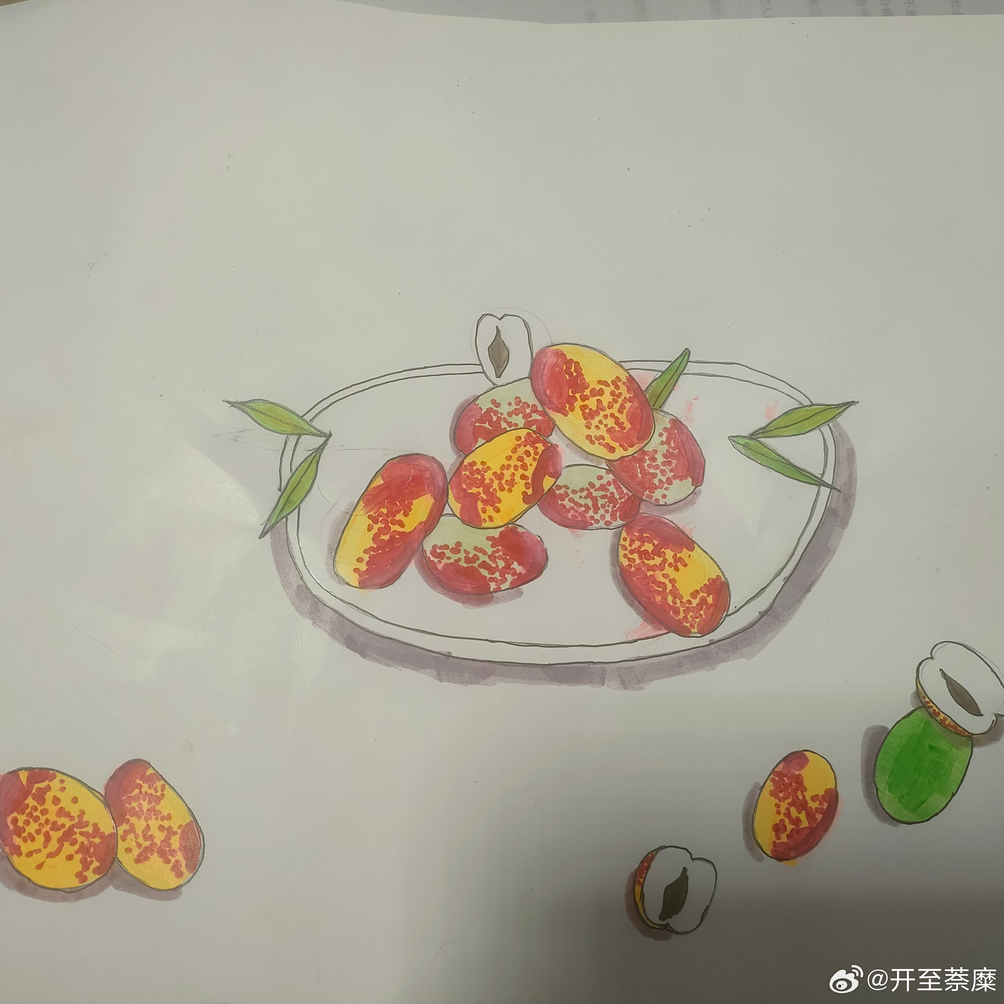 水果奶奶的宝藏图，绘制简单又好看的秘诀