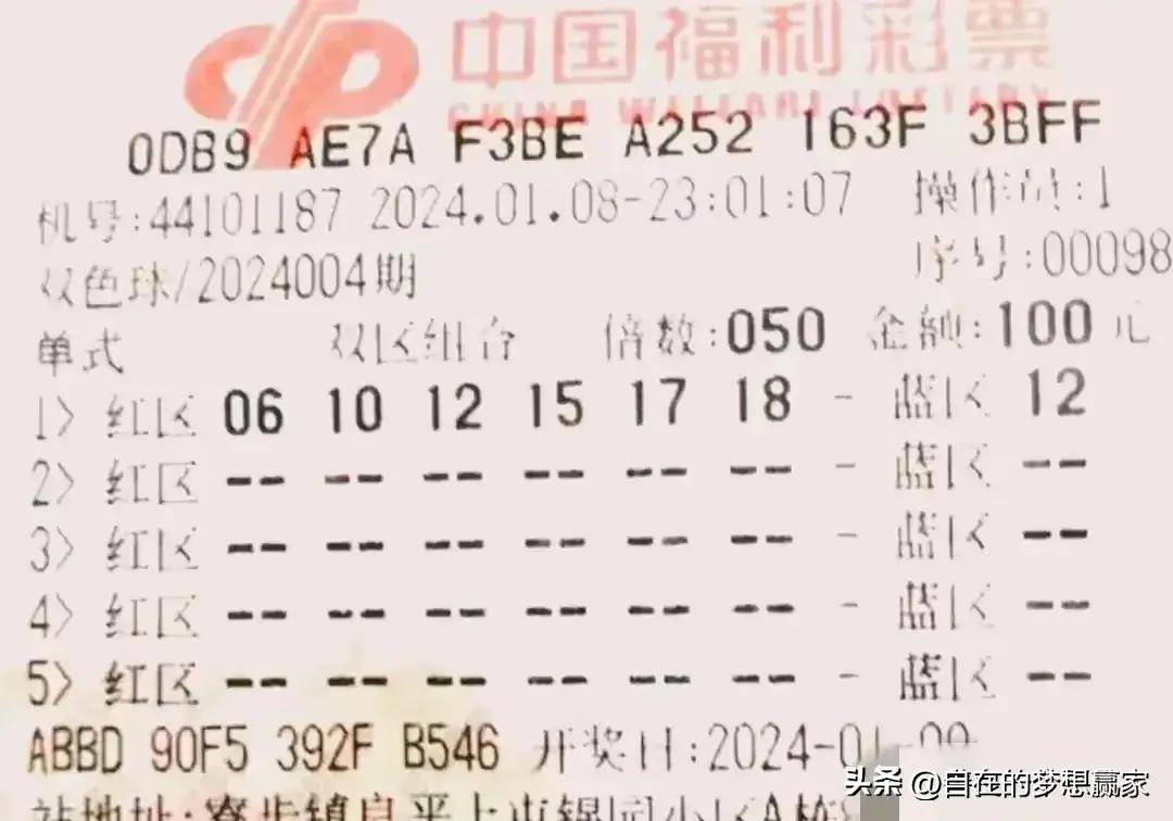 2024年双色球133期，梦想与幸运的碰撞
