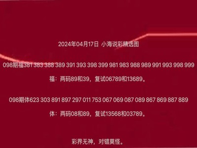 福彩3D试机号，今日金码揭秘与牛网解析