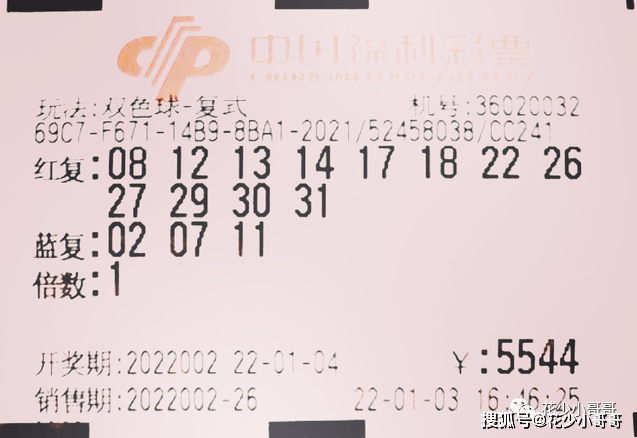 2022年004期双色球，梦想与幸运的碰撞