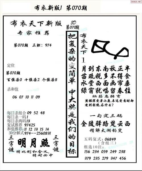 探索布衣图库字图谜总汇的奇妙世界