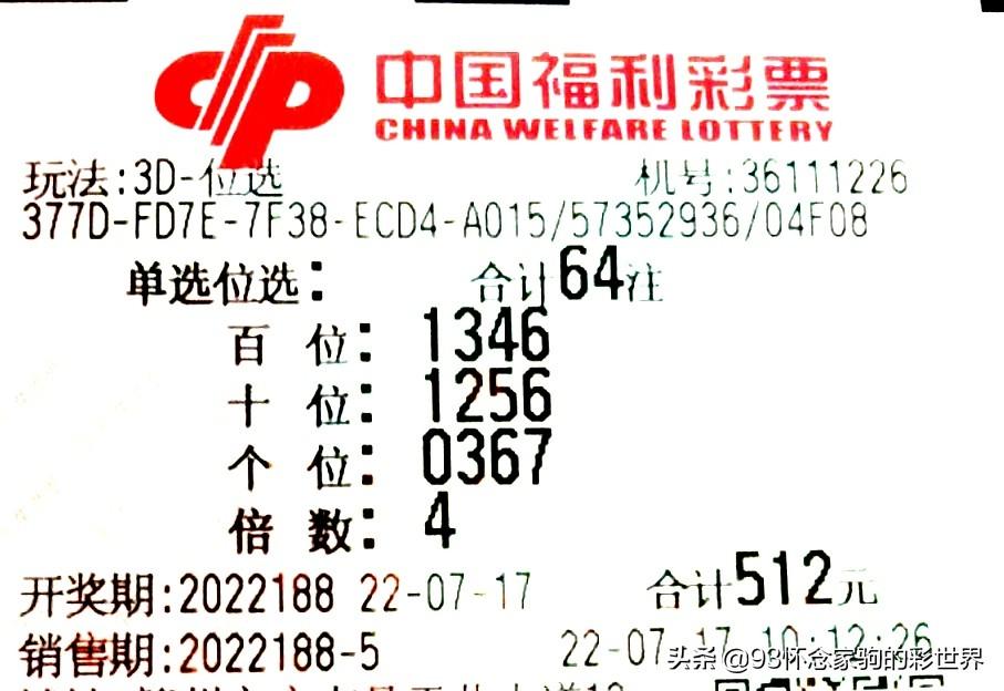 福彩3D今晚，彩民的晒票热潮与期待