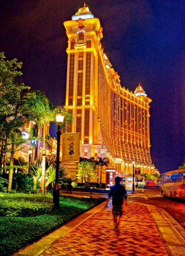 澳门六大赌场夜景高清对比，璀璨灯火下的奢华与梦幻澳门赌场夜景图片
